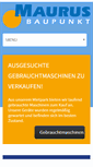 Mobile Screenshot of maurus-baupunkt.de