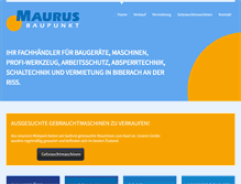 Tablet Screenshot of maurus-baupunkt.de